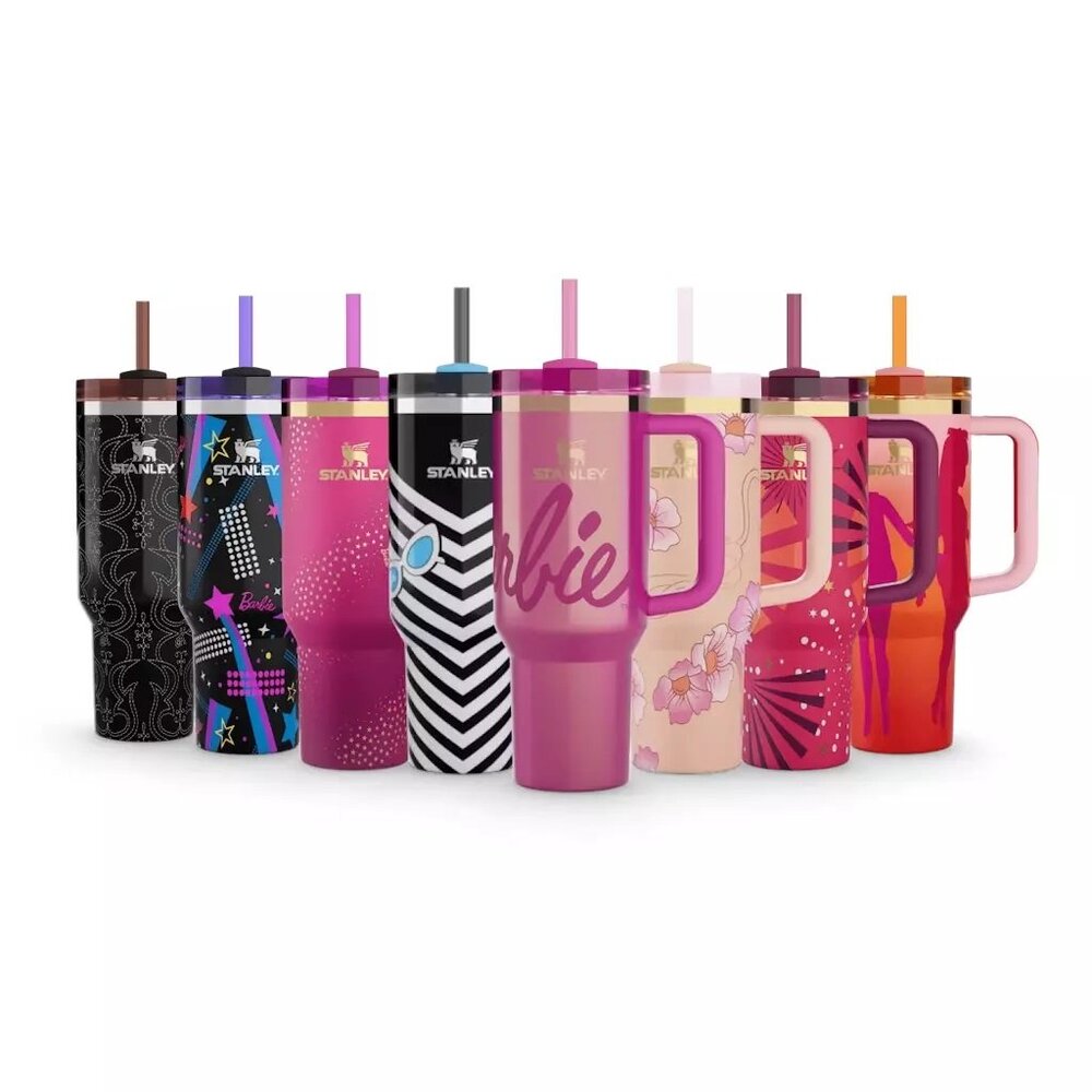 New! Barbie Dream Collection. Barbie x Stanley Quenchers- 8 Cup Set! NIB